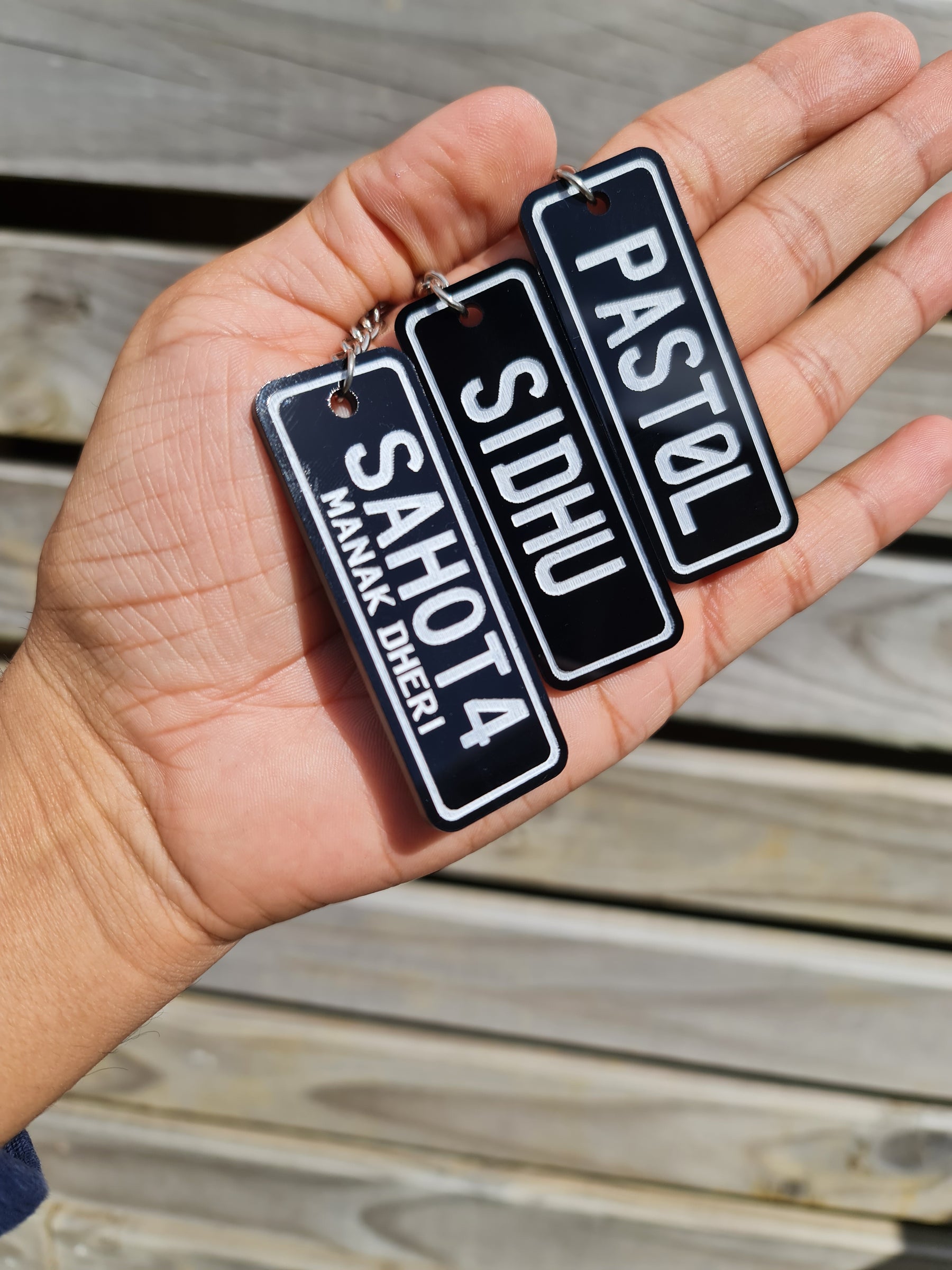 Number Plate Keychain