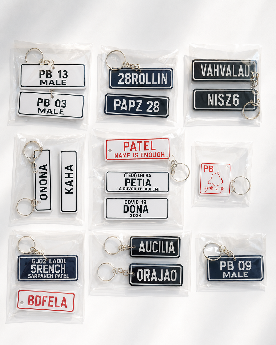 Number Plate Keychain