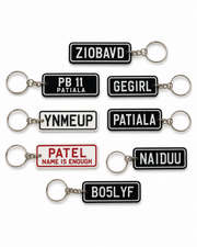Number Plate Keychain