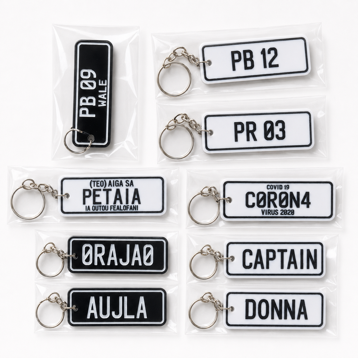 Turn your favourite plate into a keychain you carry every day.